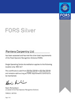 Installation Section - FORS Certificate